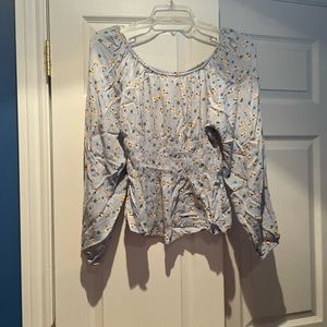 Hippie Rose Floral Blouse Size Small